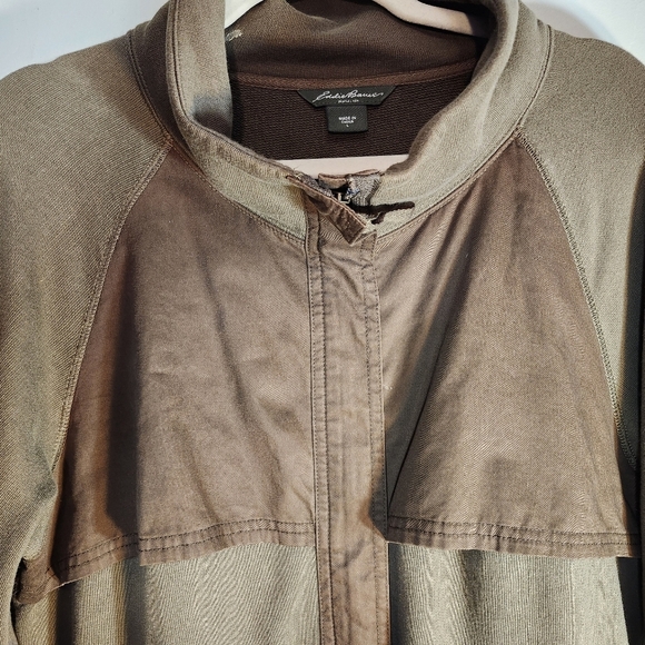 Eddie Bauer Tan and Brown Utility Jacket - Picture 3 of 5